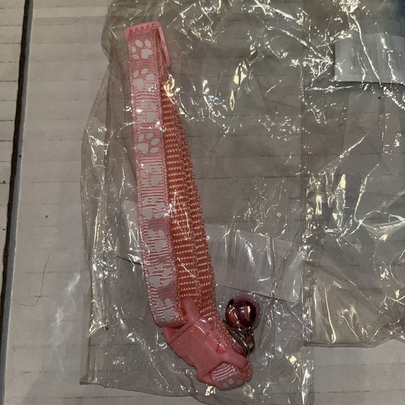 Small Adjustable Nylon Dog Collars with Bell - Picture 2 of 4